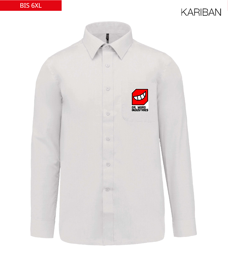 Kariban Herren Langarmhemd White "Anton"
