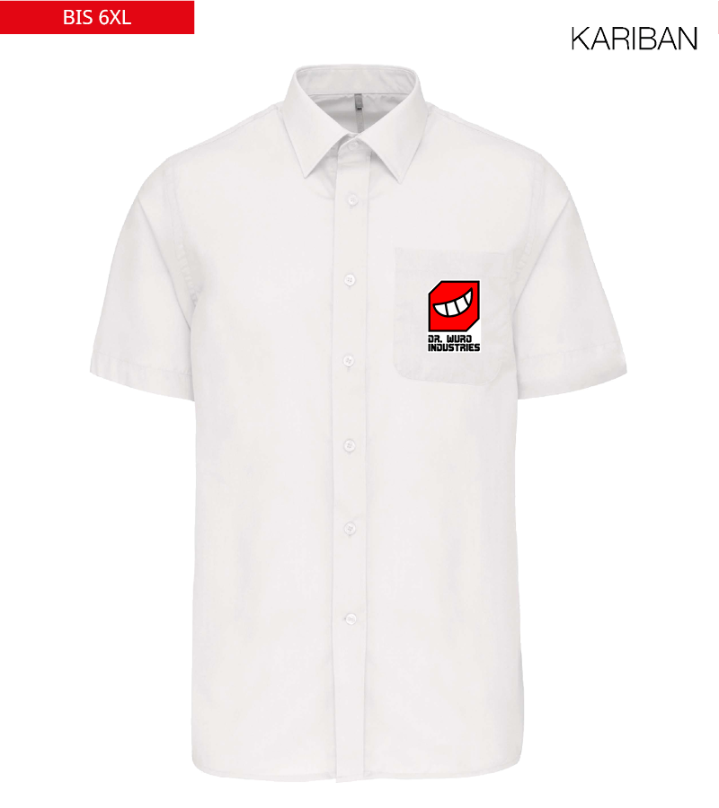 Kariban Herren Kurzarmhemd White "Anton"
