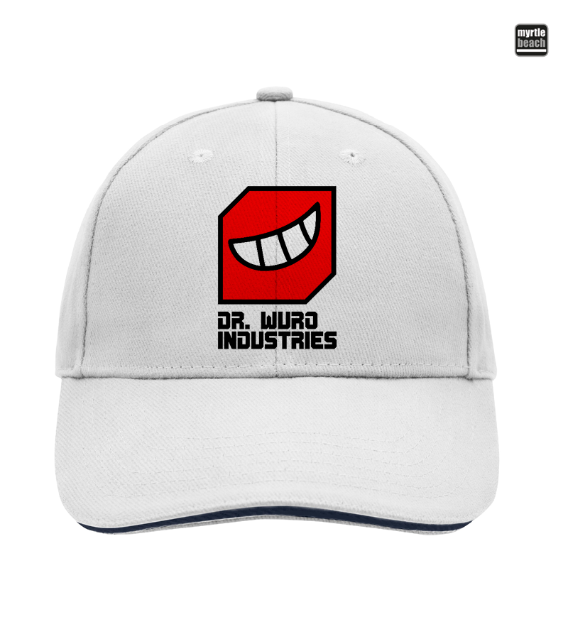 Myrtle Beach Unisex 6 Panel Sandwich Cap White "Anton"