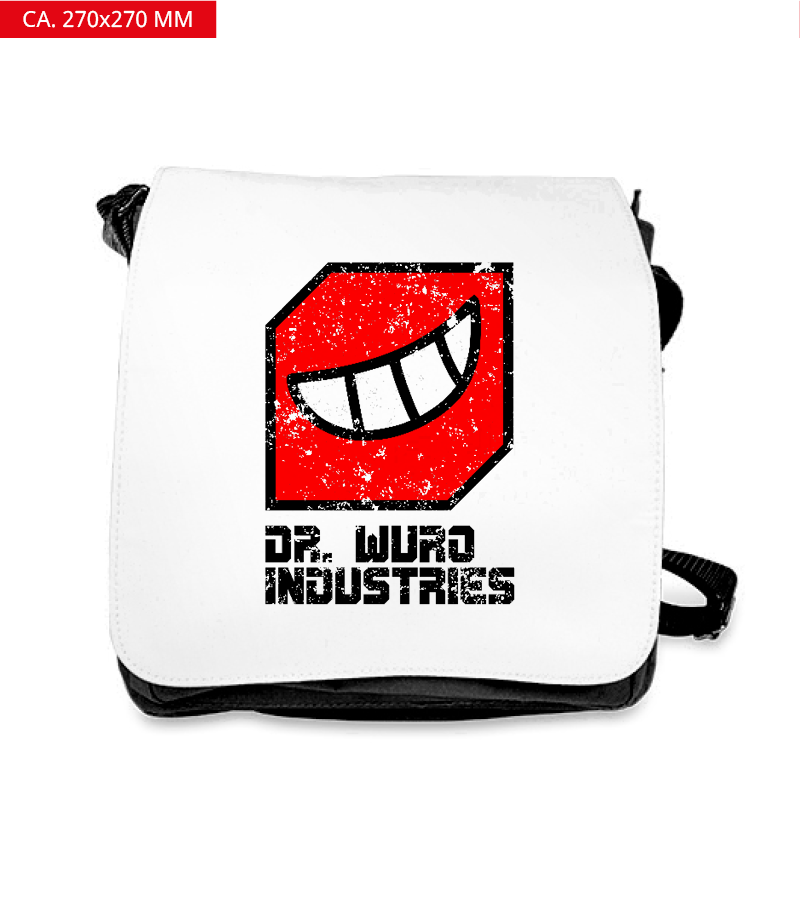 Schultertasche L Black "Uwe"