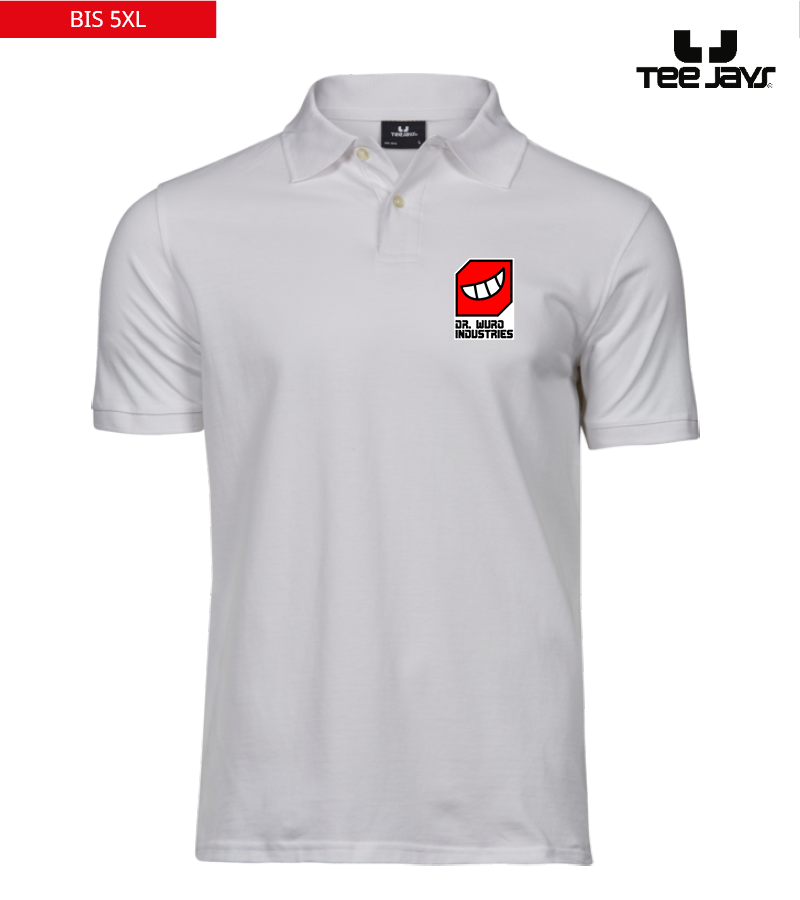 Tee Jays Herren Heavy Polo-Shirt White "Anton"