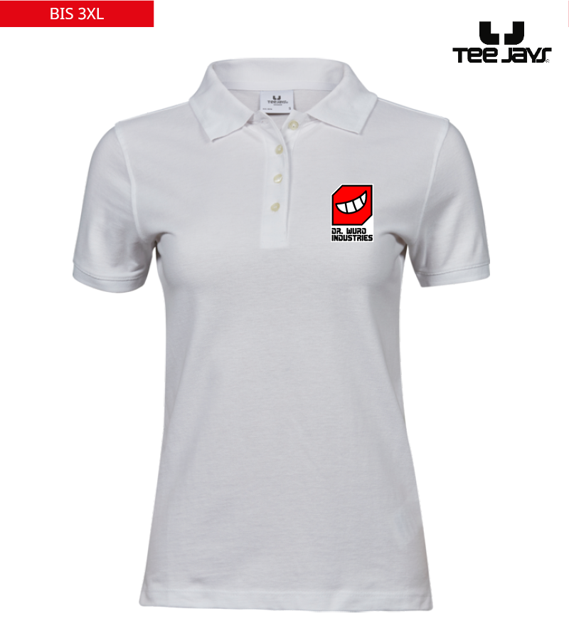 Tee Jays Damen Heavy Polo-Shirt White "Anton"